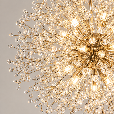 Detail of the gold finish on Celeste's metal branches