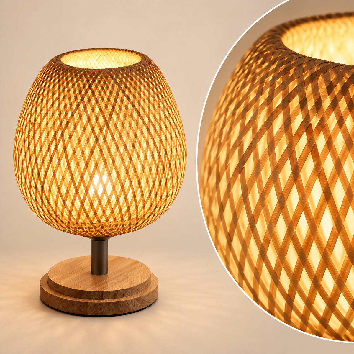 Kaia Woven Lamp