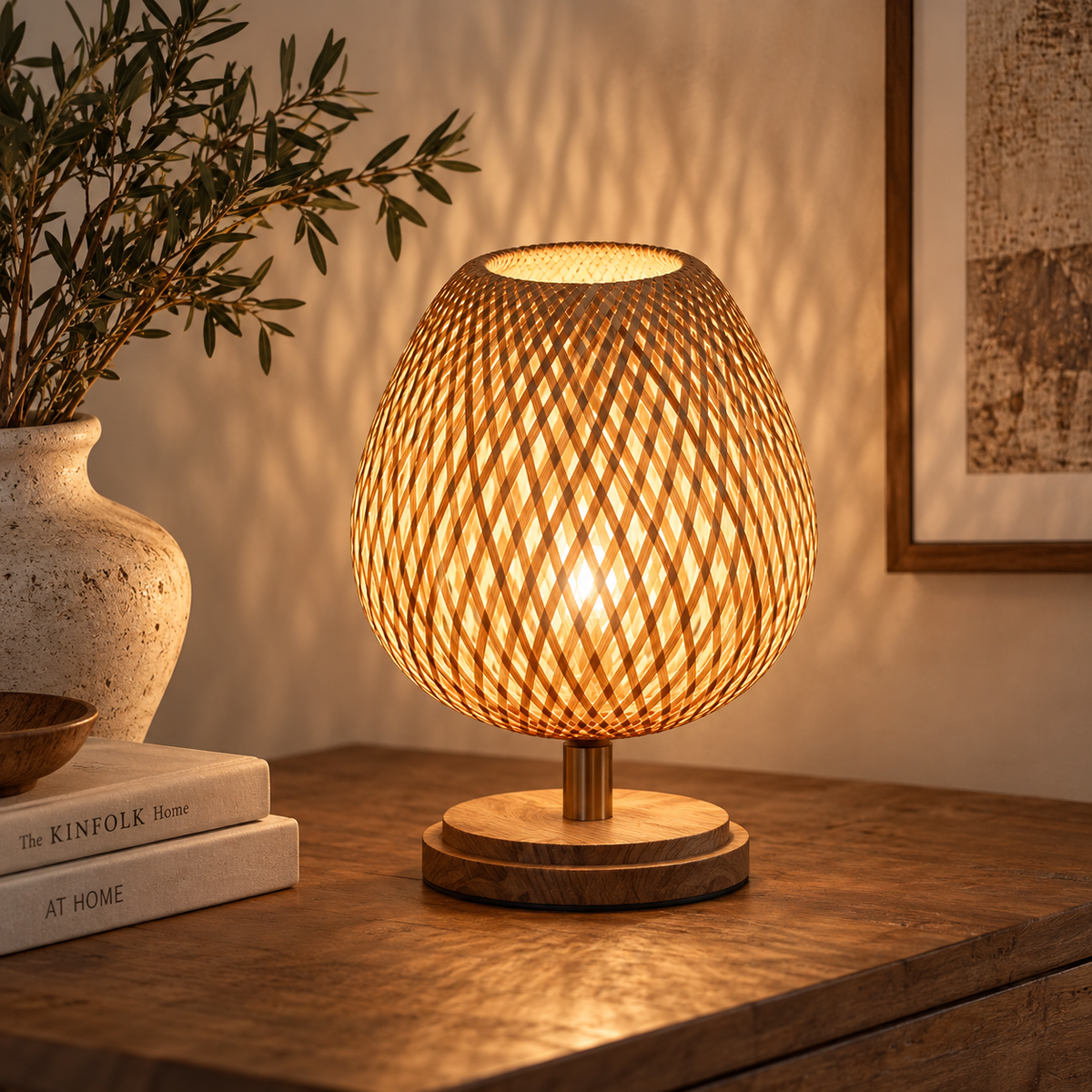 Kaia Woven Lamp