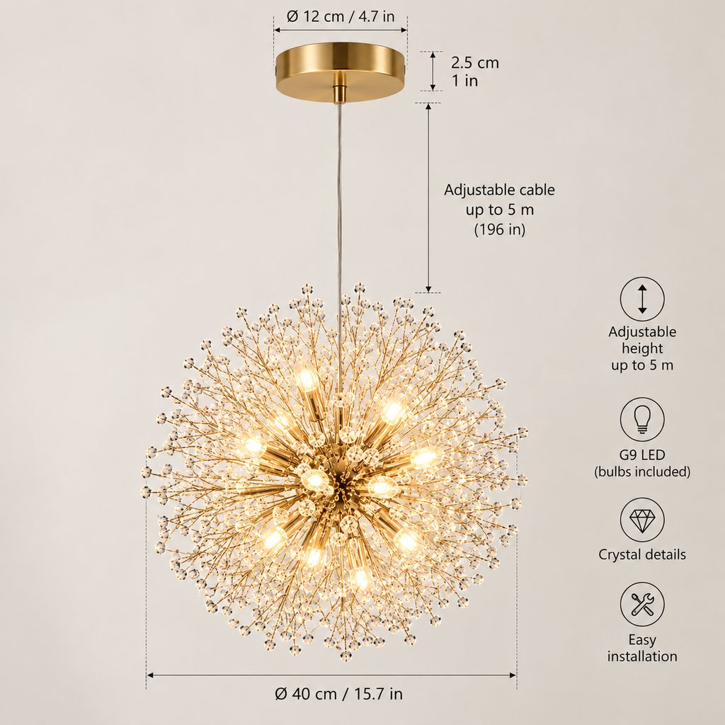 Celeste Crystal Chandelier