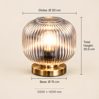 Aveline Glass Table Lamp