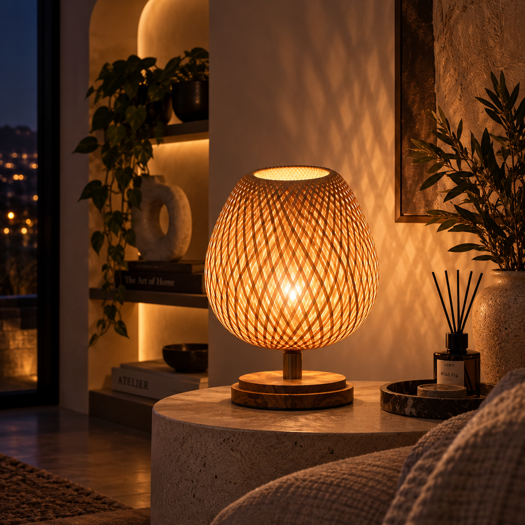 Kaia Woven Lamp